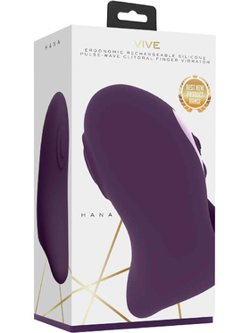 Vive: Hana, Pulse-Wave Clitoral Finger Vibrator, lilla