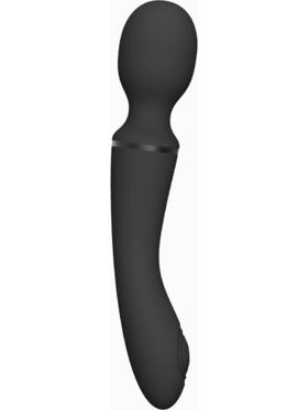 Vive: Nami, Pulse-Wave Wand Vibrator with Clitoral Sleeves, svart