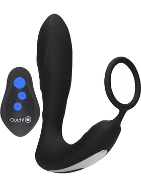 Ouch! Electro: E-Stim & Vibration Butt Plug with Ring