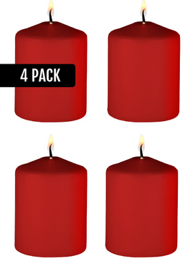 Ouch!: Tease Candles Blood Orange, 4-pack, rød