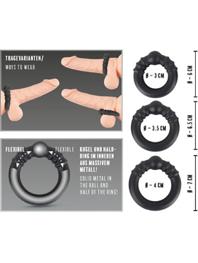 Rebel: 3 Heavy Silicone Cock Rings