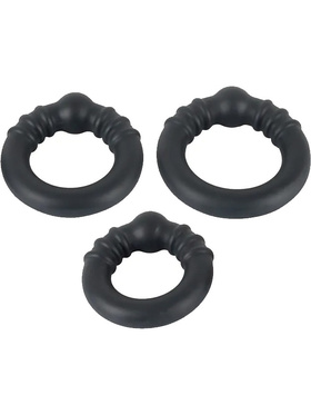 Rebel: 3 Heavy Silicone Cock Rings