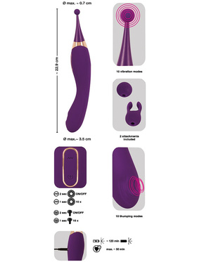 JAVIDA: 2 in 1 Vibrator, Vibration & Thumping