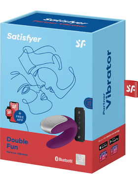 Satisfyer Connect: Double Fun, Partner Vibrator, lilla