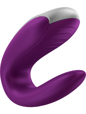 Satisfyer Connect: Double Fun, Partner Vibrator, lilla