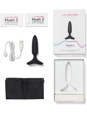 Lovense: Hush 2, Bluetooth Butt Plug, XS (25 mm)