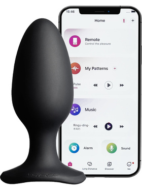 Lovense: Hush 2, Bluetooth Butt Plug, Large (57 mm)