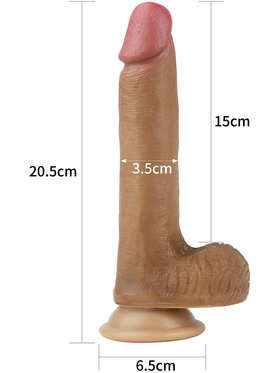 LoveToy: Dual-Layered Silicone Cock, 21 cm