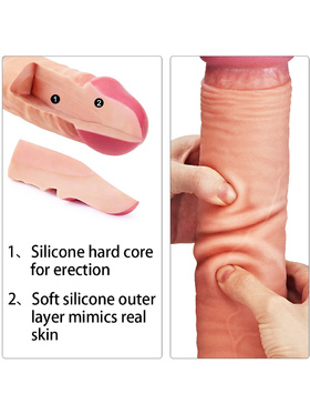 LoveToy: Dual-Layered Silicone Cock, 31 cm