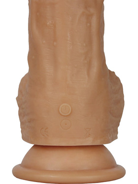 LoveToy: Liam, Silicone Rotating Cock with Vibration, 22 cm