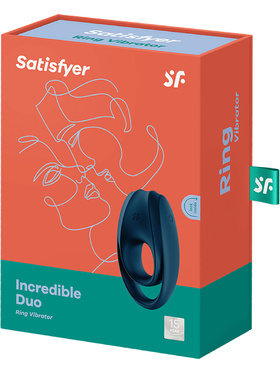 Satisfyer: Incredible Duo, Ring Vibrator, blå