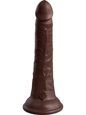 King Cock Elite: Dual Density Silicone Cock, 21 cm, mørk