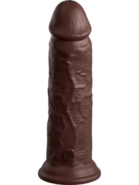 King Cock Elite: Dual Density Silicone Cock, 22 cm, mørk