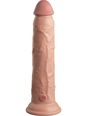 King Cock Elite: Dual Density Silicone Cock, 25 cm, lys