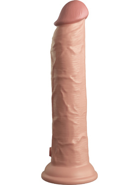 King Cock Elite: Dual Density Silicone Cock, 25 cm, lys