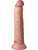 King Cock Elite: Dual Density Silicone Cock, 25 cm, lys