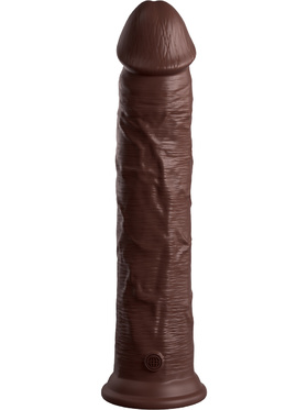 King Cock Elite: Dual Density Silicone Cock, 30 cm, mørk