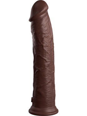 King Cock Elite: Dual Density Silicone Cock, 30 cm, mørk