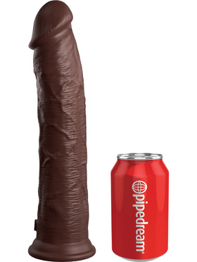 King Cock Elite: Dual Density Silicone Cock, 30 cm, mørk