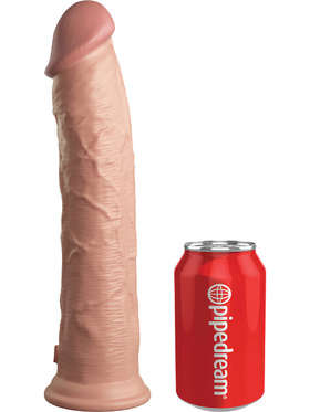 King Cock Elite: Dual Density Silicone Cock, 30 cm, lys