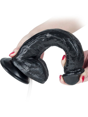 LoveToy: Squirt Extreme Dildo, 28 cm, svart