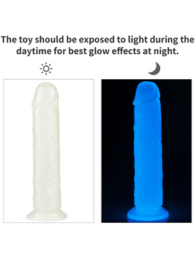 LoveToy: Lumino Play, Selvlysende Dildo, 21 cm