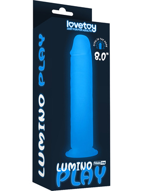 LoveToy: Lumino Play, Selvlysende Dildo, 21 cm