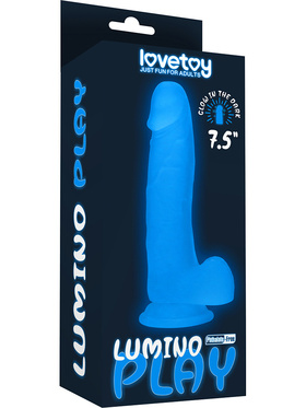 LoveToy: Lumino Play, Selvlysende Dildo, 19 cm