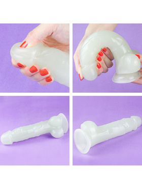 LoveToy: Lumino Play, Selvlysende Dildo, 22 cm