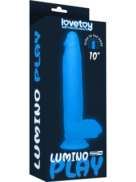 LoveToy: Lumino Play, Selvlysende Dildo, 26 cm
