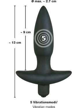 Black Velvets: Vibrating Plug, small