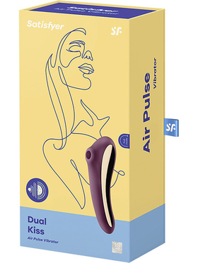 Satisfyer: Dual Kiss, Air Pulse Vibrator, lilla