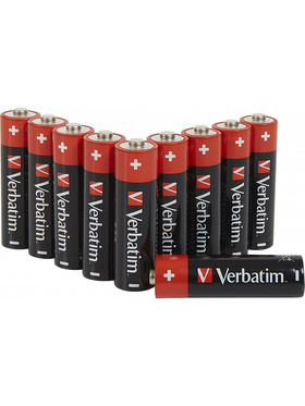 Verbatim Batterier: Premium, AA (LR6), 1,5V, Alkaline, 10 stk
