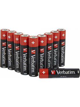 Verbatim Batterier: Premium, AAA (LR3), 1,5V, Alkaline, 10 stk