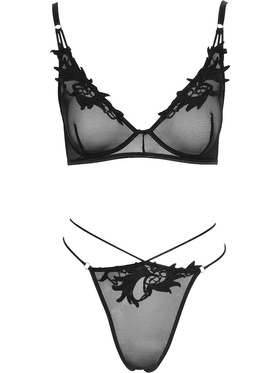 Cottelli Lingerie: BH og truse sett, svart