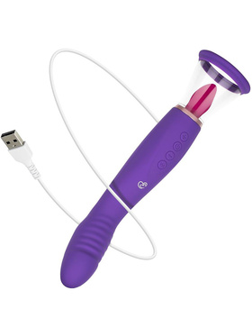 EasyToys: Pleasure Pump with G-Spot Vibrator, lilla