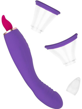 EasyToys: Pleasure Pump with G-Spot Vibrator, lilla