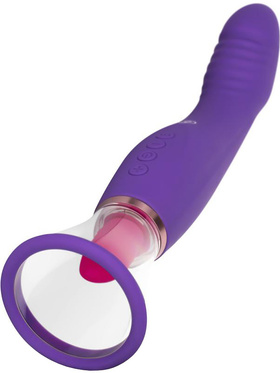 EasyToys: Pleasure Pump with G-Spot Vibrator, lilla