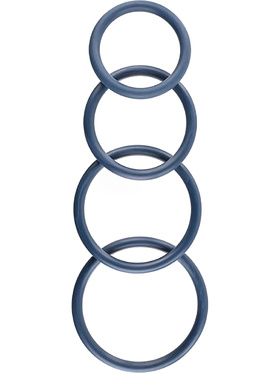 Sportsheets Merge: Navy Rubber O Ring, 4 stk