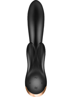 Satisfyer Connect: Double Flex Vibrator, svart