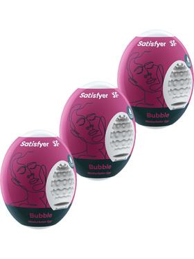 Satisfyer: Masturbator Egg, Bubble, 3 stk
