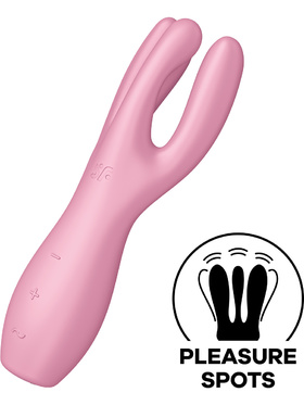 Satisfyer: Threesome 3 Vibrator, rosa