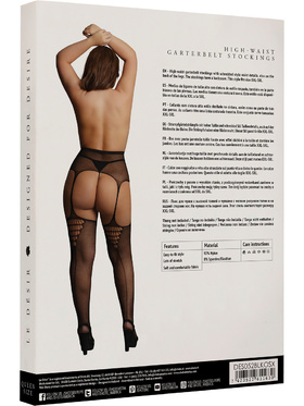 Le Désir: High-Waist Garterbelt Stockings, One Size Plus