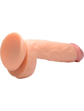 Pop Peckers: Poppin Dildo, 21 cm, lys