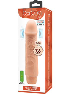 Barbara Jeff: Realistisk Multi-Speed Vibrator, 19.5 cm