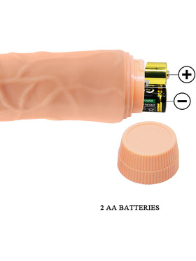 Barbara Jeff: Realistisk Multi-Speed Vibrator, 19.5 cm