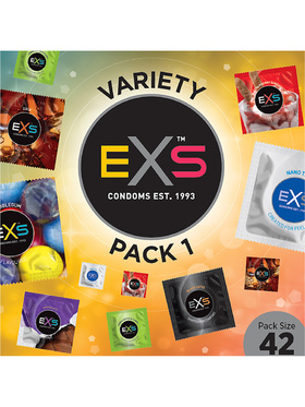 EXS Variety Pack 1: Kondomer, 42 stk