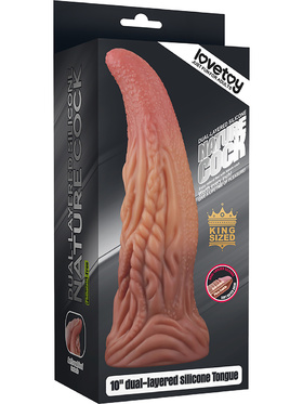 LoveToy: Dual-Layered Silicone Tongue, 25 cm