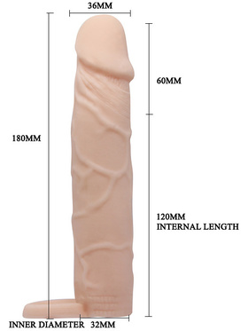 Pretty Love: Penis Sleeve Extension, 18 cm