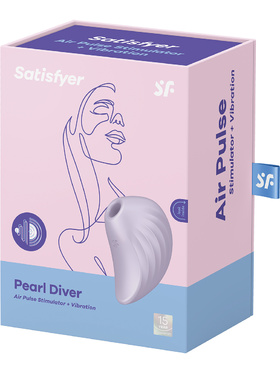 Satisfyer: Pearl Diver, Air Pulse Stimulator + Vibration, lilla